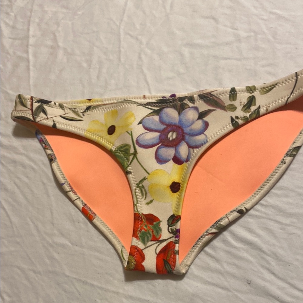 Triangle Swimwear Peach and Purple Bikini Bottoms